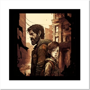 The last of us cartoon illustration Posters and Art